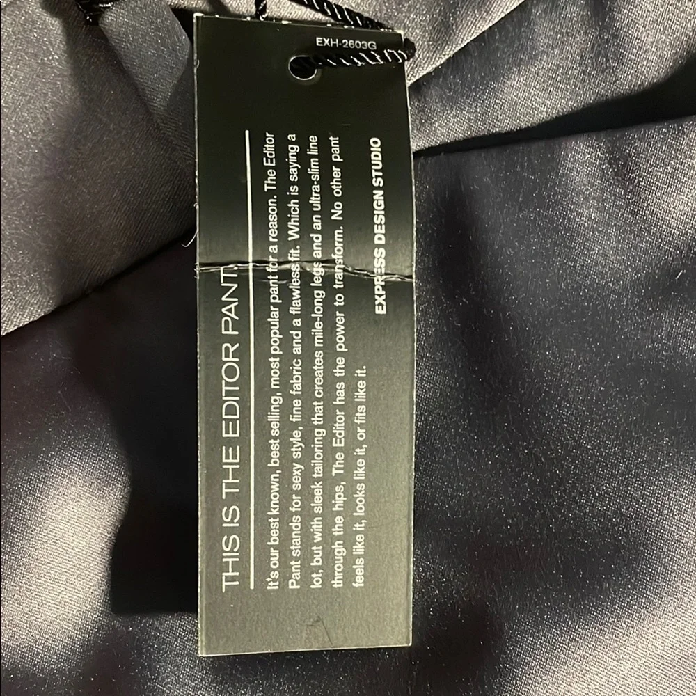 Satin Gray Dress Pants NWT - Picture 6 of 8